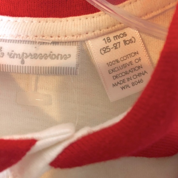 First Impressions 2pc Plaid Overalls Outfit Holiday 18 Months Christmas - Picture 4 of 5